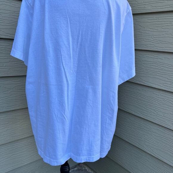 Lane Bryant white dressy T-shirt, V-neck, short sleeve, women's size 22/24 - Picture 5 of 6